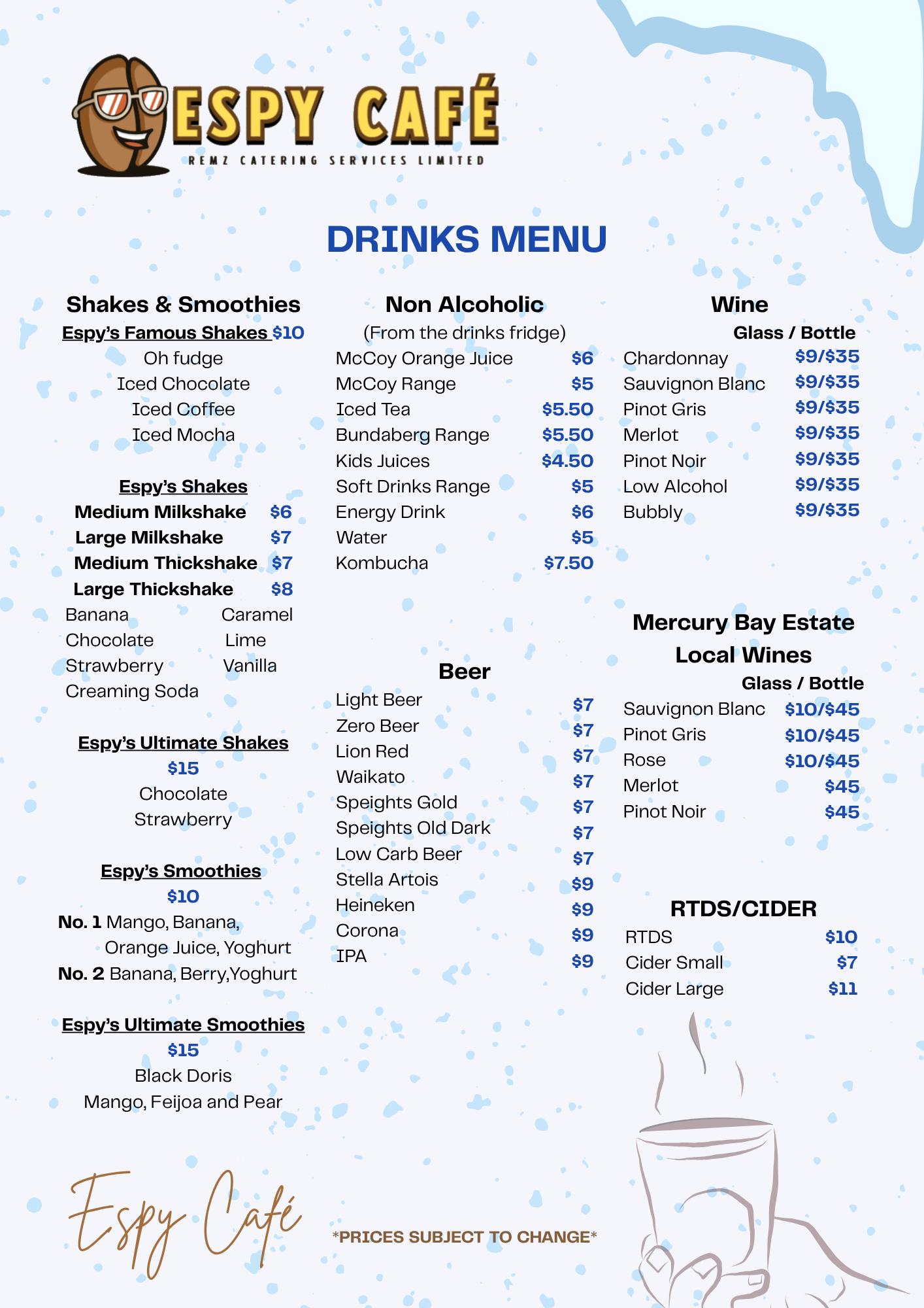 winter drinks